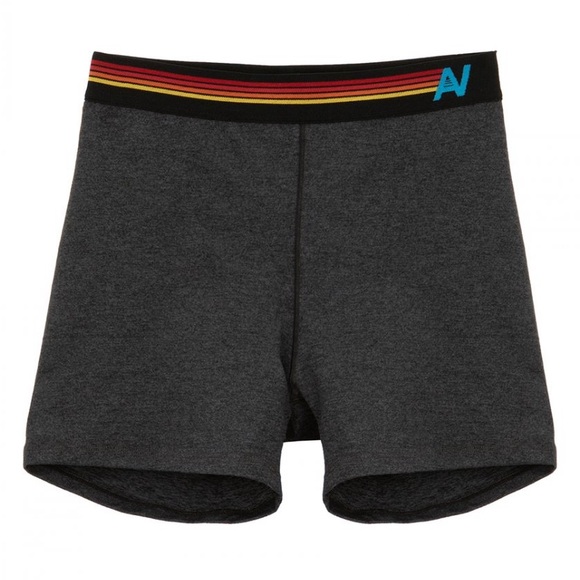 Aviator Nation Logo 4 inch Hi- Rise Biker Shorts Charcoal - Picture 1 of 5